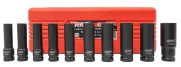 VERKE V39467 НАБОР УДАРНЫХ ГОЛОВОК 1/2 ДЛИННЫХ УДАРНЫХ ГОЛОВОК 10-24 мм