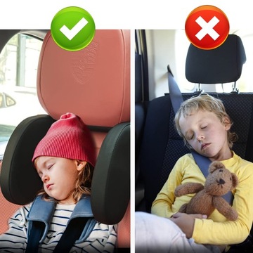 ZAGŁÓWEK SAMOCHODOWA PODUSZKA KOMFORTOWE DLA DZIECI OPARCIE NA AUTO GŁOWE