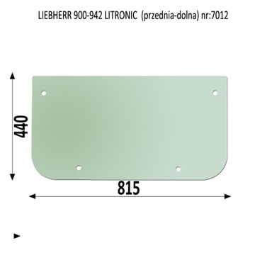 SZYBA PRZEDNIA DOLNA LIEBHERR 900 906 924 934 942