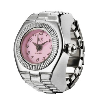 Creative anillos Finger Ring Watch Punk Mini