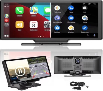 РАДИО МУЛЬТИМЕДИЙНАЯ СТАНЦИЯ МОНИТОР ANDROID АВТО APPLE CARPLAY 2 ДВР КАМЕРЫ