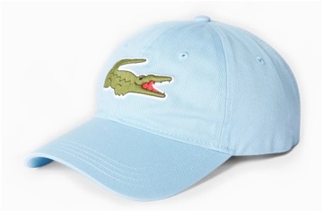 Czapka z daszkiem męska LACOSTE błękitna z logo