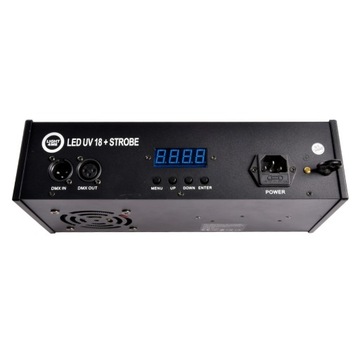 Светильник сценический с рефлектором-стробоскопом DMX LIGHT4ME LED UV 18x3W