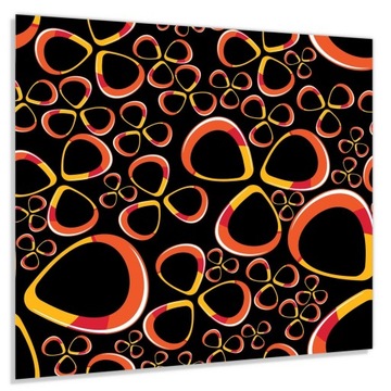 Panel szklany hartowany 50x60 Ilustrowane kwiatki