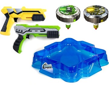 2 PISTOLETY Z WYRZUTNIĄ SPINNER DELUXE BATTLE PACK