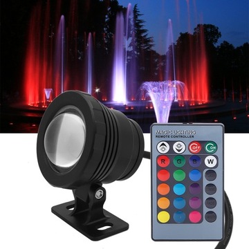 ОТРАЖАТЕЛЬ ПОДВОДНАЯ ЛАМПА RGB LED БАССЕЙН 5ВТ ДИСТАНЦИОННЫЙ