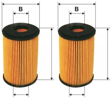 2× FILTRON OE 640/4 FILTR OLEJE