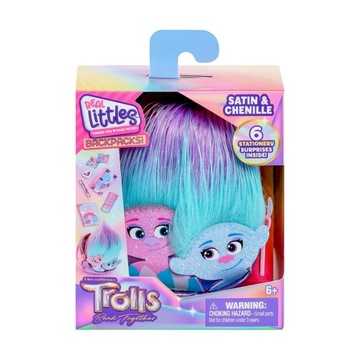 MINI PLECACZEK PORTFELIK SATYNA SZENIL TROLLE 3 IDEALNY PREZENT DZIECI 6+