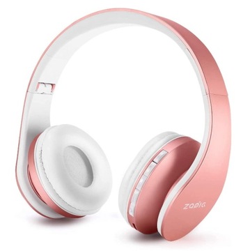 SŁUCHAWKI BEZPRZEWODOWE ZAPIG LH-811 ROSE PREMIUM