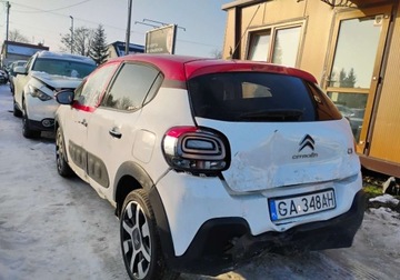 Citroen C3 II Hatchback facelifting 1.2 PureTech 110KM 2016 Citroen C3 112016r SALON POLSKA.1.2 Benzyna. Uszkodzony. Poobijany. Jezdzi, zdjęcie 3