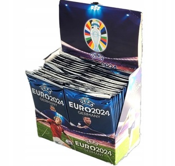 KARTY PIŁKARSKIE KOLEKCJONERSKIE MEGA ZESTAW EURO 2024 BOX 360 SZTUK