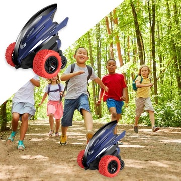 Игрушечная машина с гироскопом.Вращающаяся игрушечная машинка с гироскопом.Темно-синий.