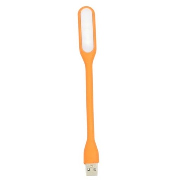 Lampka LED USB mała do Laptopa Silikonowa pomara