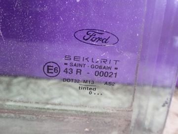 FORD MONDEO III MK3 00-07 HB 5D SEDAN SKLO (OKNO) DVEŘNÍ PRAVÝ ZADNÍ PRAVÁ
