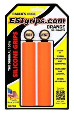 Esi Grips chwyty Racer's Edge 50g pomarańcz +korki