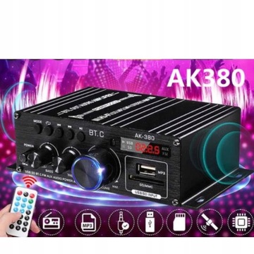 Hifi Stereo 12V Bluetooth 5.0 800 Вт усилитель