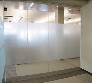 МОЛОЧНО-МАТОВЫЙ ШПОН ОКОН ШИРИНА 122см ОКНО БАЛКОННОЕ СТЕКЛО