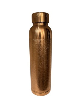Prem-Copper Butelka MIEDZIANA na wodę 900ml z certyfikatem Ornamenty