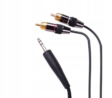 kabel Jack 6,3 stereo - 2RCA 3,0m