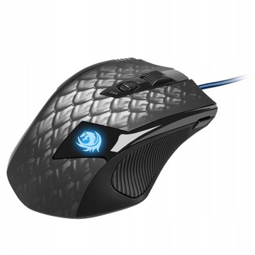 Outlet Myszka przewodowa Sharkoon Drakonia Black sensor laserowy 8200 dpi