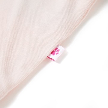 vidaXL Koszulka dziecięca z krótkimi rękawami, delikatny róż, 140