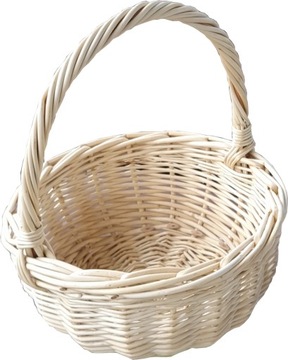 Koszyczek wielkanocny wiklinowy Święconka Polski ⌀ 25 cm