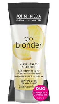 JOHN FRIEDA Go Blonder zestaw MINI szampon + odżywka