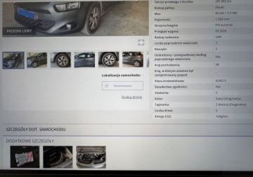 Citroen C4 Picasso II Picasso 1.6 e-HDi 114KM 2015 Citroen C4 Picasso bezwypadekserwis1wlascicieJAK NOWE 1.6 Diesel 115KM, zdjęcie 19