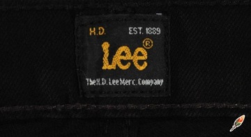 LEE spodnie jeans SLIM low black POWELL _ W28 L34