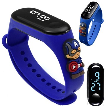 LED СМАРТ-ЧАСЫ ДЛЯ ДЕТЕЙ «КАПИТАН АМЕРИКА» – ОБРАЗОВАТЕЛЬНЫЙ ПОДАРОК