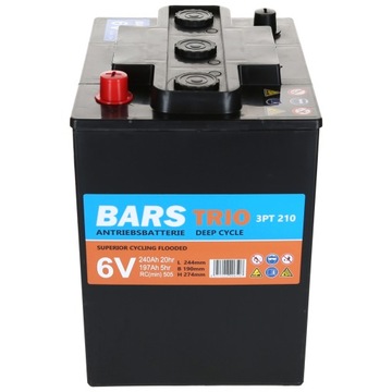 Akumulator Bars Trio 6V 240Ah 3PT 210