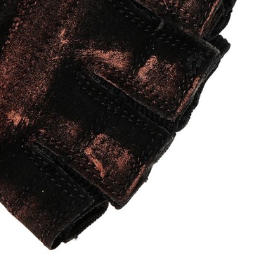 Vintage Gothic Steampunk Gear Głęboka brązowa skóra