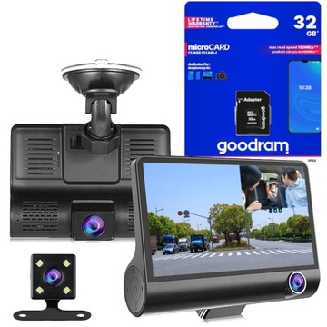 REJESTRATOR KAMERA COFANIA 3 KAMERY FULL HD 32GB