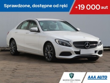 Mercedes Klasa C W205 Limuzyna 180 156KM 2016 Mercedes C C 180, Salon Polska, Automat, Skóra