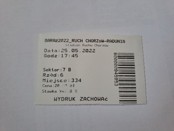 RUCH CHORZÓW - RADUNIA STĘŻYCA 25-05-2022