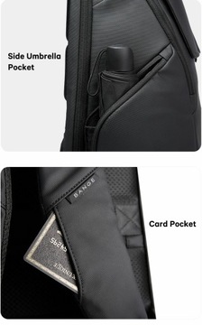 Рюкзак Bange BG-2581 для ноутбука 15,6 16,4, два отделения, вместительный, черный