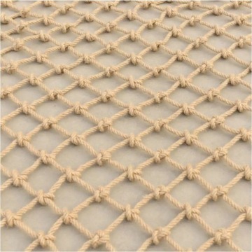 Защитная сетка из пеньковой веревки, Веревочная сетка для украшения дома,