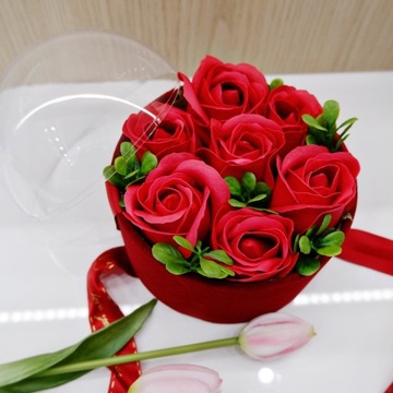 FLOWER BOX KWIATY MYDLANE BUKIET PREZENT