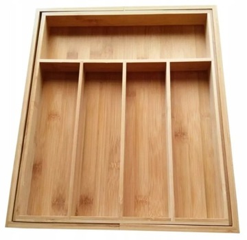 Расширяемый бамбуковый органайзер-вставка в ящик