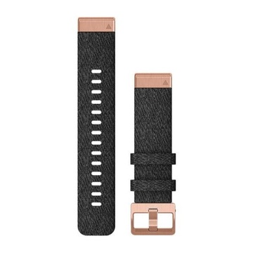 Nylonowy pasek Garmin Quick Fit 20 mm - Fenix 5s/5s/6s - fioletowo-czarny z