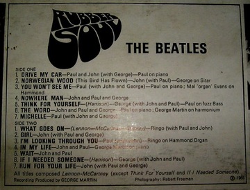 THE BEATLES - RUBBER SOUL 1 в 1965 году ODEON Paris LP