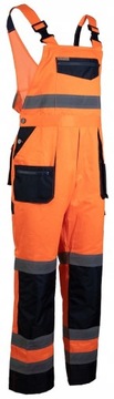 БРЮКИ BRIXTON FLASH WORK BIB, СО Светоотражающими полосками, ПРЕДУПРЕЖДЕНИЕ