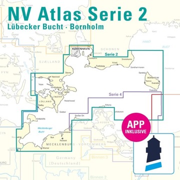 Mapa żeglarska Lübecker Bucht - Bornholm - Kopenhagen NV Charts