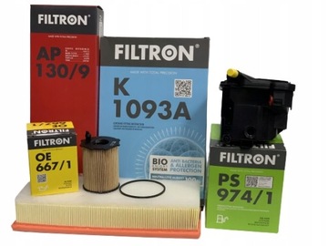 ZESTAW FILTRÓW CITROEN C4 C2 C3 PICASSO 1.6HDI