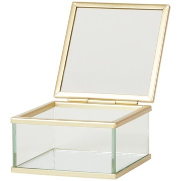 Pudełko na obrączki Glass Box złoty