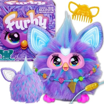 FURBY MASKOTKA INTERAKTYWNA 2.0 ŚWIECĄCA KORALOWA FIOLETOWA