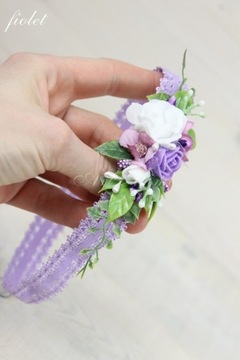 Набор для крещения с повязкой на голову и ремешком для обуви в стиле украшения