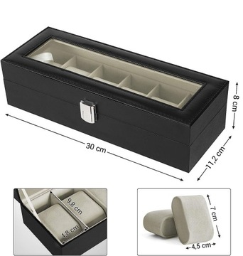 КОРОБКА-ОРГАНИЗАТОР ДЛЯ ЧАСОВ 6 шт.