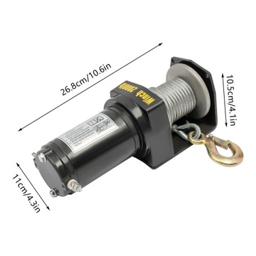 Электрическое подъемное устройство DC12V с контроллером, электрическая лебедка