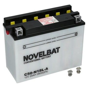 Akumulator Novelbat C50-N18L-A 12V 20Ah 260A P+